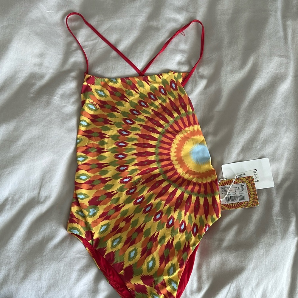 Valentino Printed Tie-Dye Swimsuit in Multicolor Brand New, Never Worn
